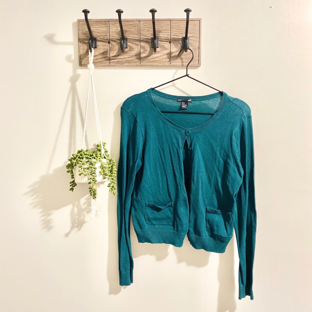 H&M | Teal Cardigan
